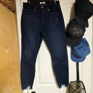 LOFT Dark Indigo Ankle Jeans
